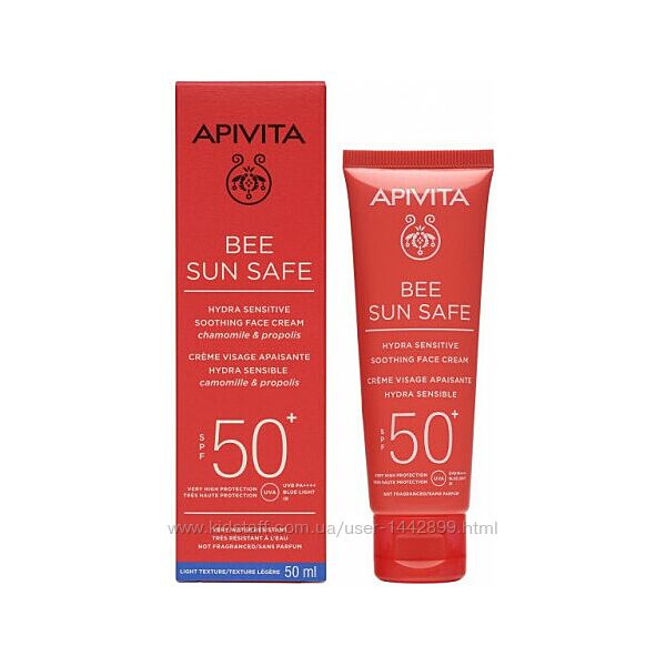 Apivita spf50 крем для лица чувствительной кожи