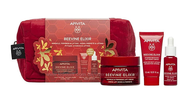 Набор Apivita Beevine Elixir с дневным и ночным кремом, сывороткой для лица