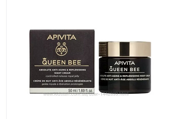 Apivita Queen Bee ночной крем для лица для комплексной защиты от старения