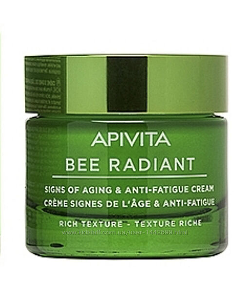 Apivita Bee Radiant крем для лица Rich, Light