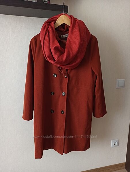 Легеньке теракотове пальто, XL