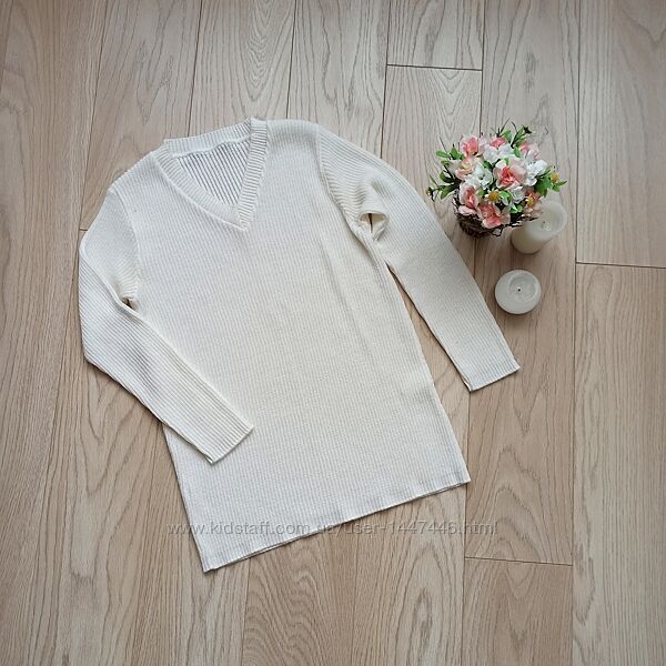 Базовый белый джемпер, свитерок, М