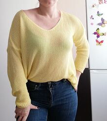 Вільний ажурний джемпер, светр, over size