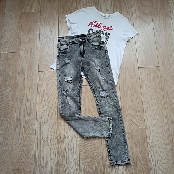 Сірі джинси з дірками, р. М