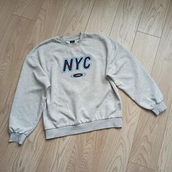 Сірий утеплений світшот, кофта, М