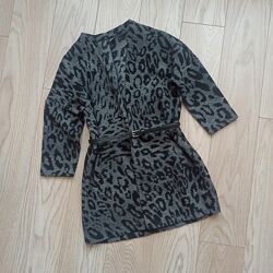 Класичний кардиган в анімалістичний принт, М