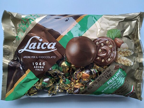 Шоколадні цукерки Laica Nocciola e Cereali 1 кг, Італія