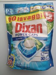 Капсули для прання Dixan power caps 60 шт, Італія