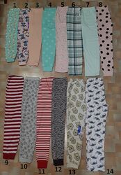 Штаны для дома, пижамные, велюр, теплые, хлопок Primark, George 6-15 лет