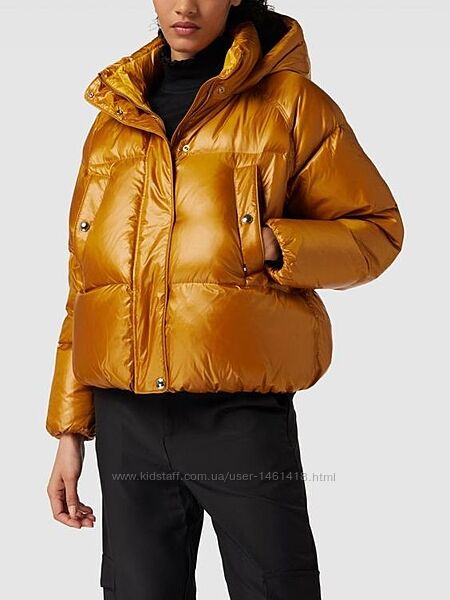 Очень теплый золотой пуховик, куртка pop colour Tommy Hilfiger S р-р