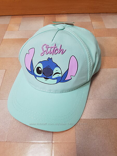 Очень яркая, красивая кепка Disney Стич, Stitch 56 см 8-14 лет цвет тифани