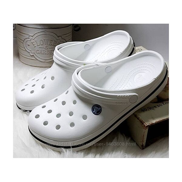 Мужские медицинские кроксы, сабо для медиков и фармацевтов, белые Crocs 