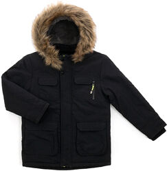 Зимова куртка для хлопчика. У чорному кольорі та у кольорі антрацит.