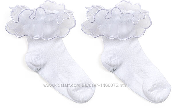 Нарядные носочки с рюшами для девочки от тм UCS. Три цвета.