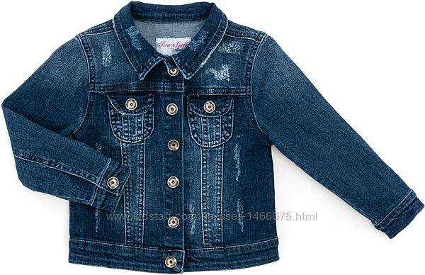 Стильна джинсова курточка на кнопках для дівчинки. VIP-якість на 5 років