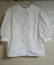 Стильна блузка блуза сорочка вінтаж великий розмір батал пишні рукава f&f