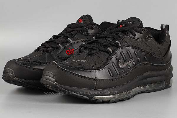 Кроссовки мужские Nike Air Max Supreme черные Размеры 41 44 46 маломер