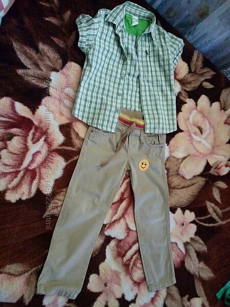 Штаны и рубашка  на мальчика 5-6 лет