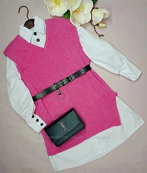 комплект сорочка жилетка