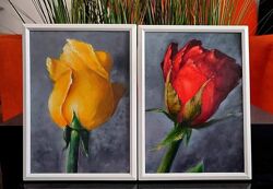 Картина олією Рози Квіти