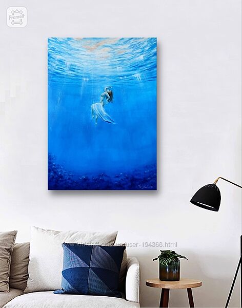Картина олією Підводний світ Дайвинг