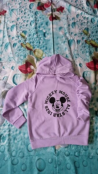 Худі з принтом Міккі Маус тринитка на флісі