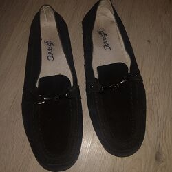 Кожаные туфли мокасины Эльф 34