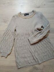 Кофта с жемчугом и широким рукавом