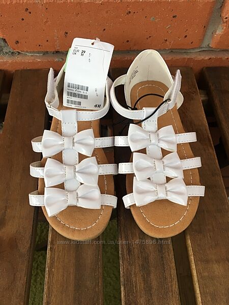 Босоніжки сандалі H&M босоножки летние белые 