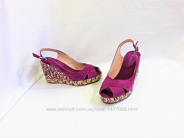 Ефектні босоніжки с натурального нубука від Mint&Berry р 35-36 22,7 см