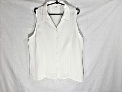 Льняна блузка без рукавів від Marks&Spencer  р 20