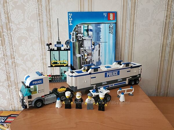 LEGO, Лего, City, Сити, Поліція, Полиция, грузовик,60140,7743,60044,60243
