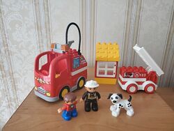 Lego, Лего, Duplo, Дупло, пожарная машина, самолёт, аэропорт,10917,10590