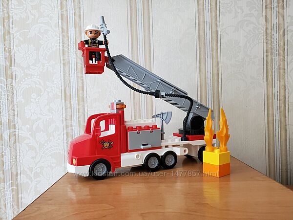 Lego, Лего, Duplo, Дупло, пожежна, літак, аеропорт,5682,10871,10961