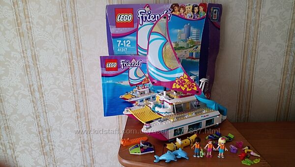 LEGO, Лего, Friends, Френдс, Летний бассейн, катамаран- 41313,41317
