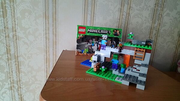 LEGO, Лего, Minecraft , Майнкрафт, Печера, залізниця,21119,21130,21141