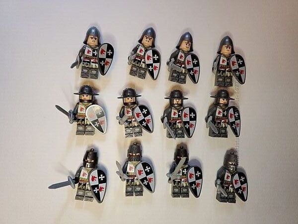 Средневековые рыцари, воины, середньовічні лицарі, фігурки, воїни, солдатик