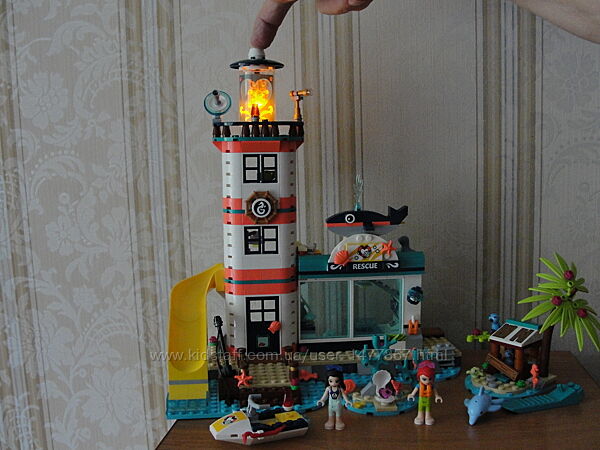LEGO, Лего, Friends, Френдс, Спасательный центр на маяке 41380