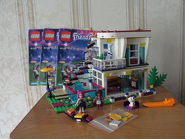  LEGO, лего Friends, Френдс, Поп-звезда, Дом Ливи,41135 
