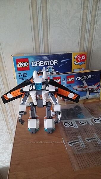 Лего, lego, Creator, Креатор, Летающий робот, 31034