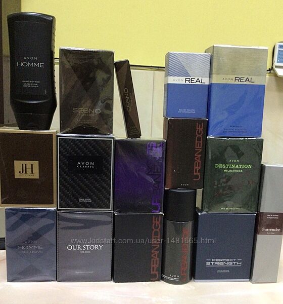 Avon Our story for him , Classic, destination, Urban edge , perfect strengt