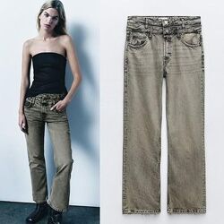 прямі джинси  zara 