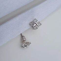 Сережки  Чотири Стихії з фіанітам