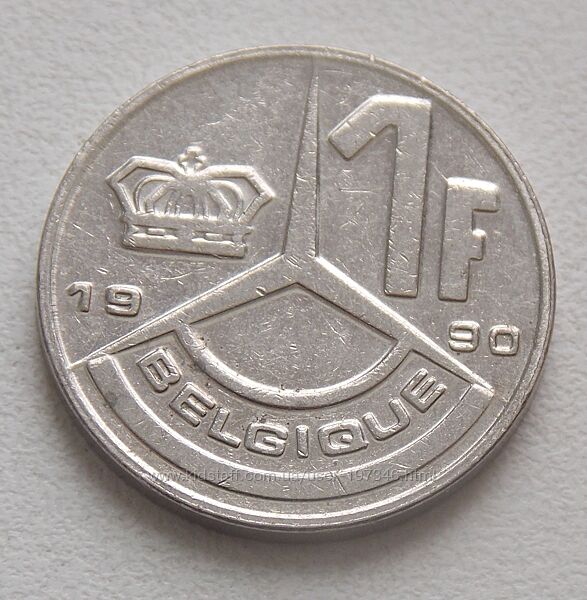 Монета Бельгии 1 франк