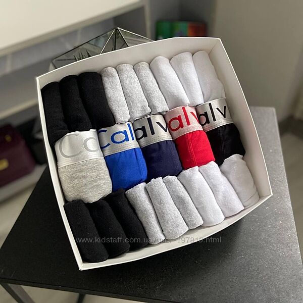 Набор мужские трусы 5 шт и 18 пар носков Calvin Klein в PREMIUM BOX коробке