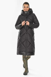 Женская зимняя куртка-пальто с капюшоном, модный воздуховик зима Braggart.