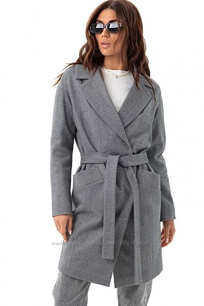 Женское стильное шерстяное деми пальто Джил от  Emass. Разные цвета и разме
