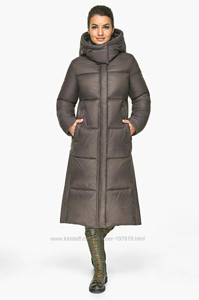 Зимняя куртка, зимнее пальто, длинный воздуховик женский Braggart, 5 цветов