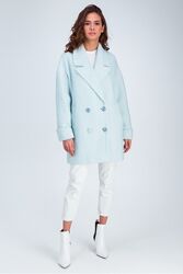 Двубортное шерстяное пальто Мэг в стиле оверсайз от Emass. Разные цвета.