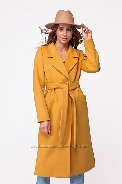 Демисезонное стильное шерстяное пальто Жюли от ТМ Emass, разные цвета.